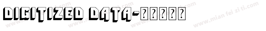 Digitized data字体转换